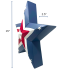 15" Metal American LED Star - Blue