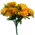 14.5" Mini Mum & Buds Mixed Bush - Gold/Yellow