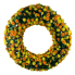 Mum Wreath 22" - UV Protected Yellow / Orange