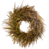 24" UV Bead Grass Wreath- Beige