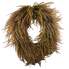 26" Oval UV Bead Grass Wreath- Beige
