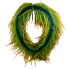 26" UV Oval Bead Grass Wreath- Autumn