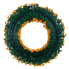 Mum Wreath 22" - UV Protected Orange
