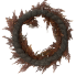 24" Squirrel Foot Wreath - Rush Brown
