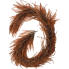 65" UV Bead Grass Garland - Caramel Brown