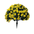 16" UV Yellow Mum Bush Stake