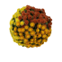 12" UV Orange/Yellow/Gold Topiary Mum Balls