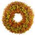 24" Round UV Protected Eucalyptus Wreath- Orange
