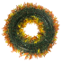24" Round UV Protected Eucalyptus Wreath- Orange