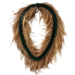 34" Oval Bead/Mixed Grass Wreath- Beige
