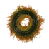 28" Round UV Bead Grass Wreath- Orange