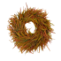 28" Round UV Bead Grass Wreath- Orange