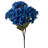 19" Real Touch Hydrangea Bush - Electric Blue
