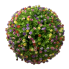 17.5" Eucalyptus Flower Mix Orb Topiary Ball