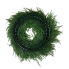28" Round UV Bead Grass Wreath-Dark Green