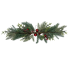 29" Frosted Greenery w/ Berries and Ornaments Swag