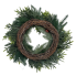 18" Frosted Greenery w/ Berries and Ornaments Wreath