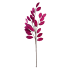 26" Pink Velvet Glitter Leaf Pick
