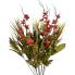 21" Red Blooms with Greenery & Branches