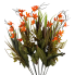 21" Orange Blooms with Greenery & Branches