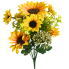 15" Sunflower & Filler Bush