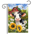 Cute Cow Garden Flag