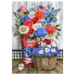 Red, White and Beautiful Garden Flag