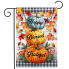 Pumpkins & Stripes Garden Flag