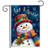 Friendly Winter Snowman Garden Flag