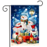 Singing Snowmen Garden Flag