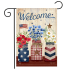 Welcome American Mason Jars Garden Flag