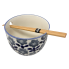 Noodle Bowl w/ Chopsticks - Blue Floral
