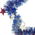 15" Tinsel Star Centerpiece - Blue Star w/ RWB Star Accents