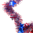15" Tinsel Star Centerpiece - RWB Star w/ Solid & Striped Star Accents