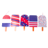 7' Glitter Popsicle Garland