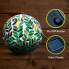 Green Leaves Solar LED Mosaic Gazing Ball