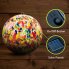 Rainbow Specked Solar LED Glass Gazing Ball