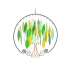 12" Spring Tree Of Life Handcrafted Windchime
