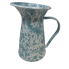 1 Quart Sea Glass Swirl Enamel Pitcher