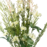 24" Wild Flower & Baby's Breath Bush- white
