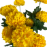 17" Yellow Mum Bush Flower