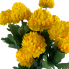 17" Yellow Mum Bush Flower