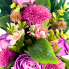 22" Purple Rose and Thistle Floral Arrangement