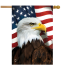 American Eagle Patriotic House Flag