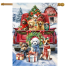 Holiday Cheer Dogs House Flag