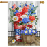 Red, White, and Beautiful House Flag