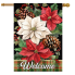 Mixed Poinsettias House Flag
