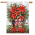 Poinsettia Pail House Flag