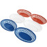 TableCraft Classic Oval Plastic Baskets - 6 Count
