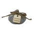 3" Ceramic Rustic Pumpkin w/ Tag - Sweater Weather